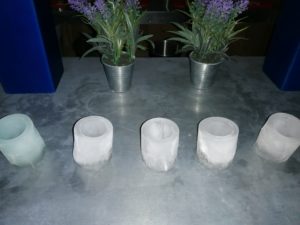 verre à shooters en glace